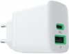 ŁADOWARKA SIECIOWA Greencell PowerSource Duo30 30W 1xUSB-C 1xUSB-A PD 3.0 QC 4.0+ biała